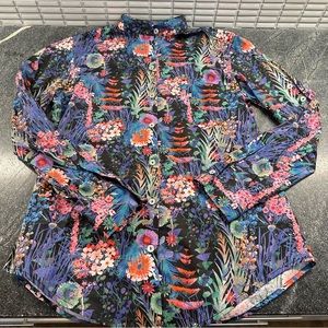Linen Lawn x Liberty London “Tresco” Floral Button Up Shirt Womens Size 8